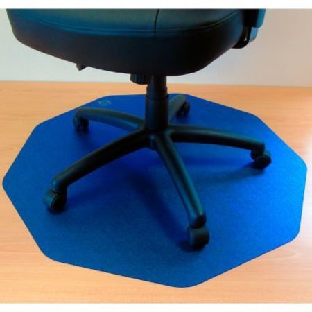FLOORTEX USA LLC 9MatÂ Polycarbonate 9-Sided Blue Gaming E-Sport Chair Mat for Hard Floors - 38" x 39" FC121001009RBL